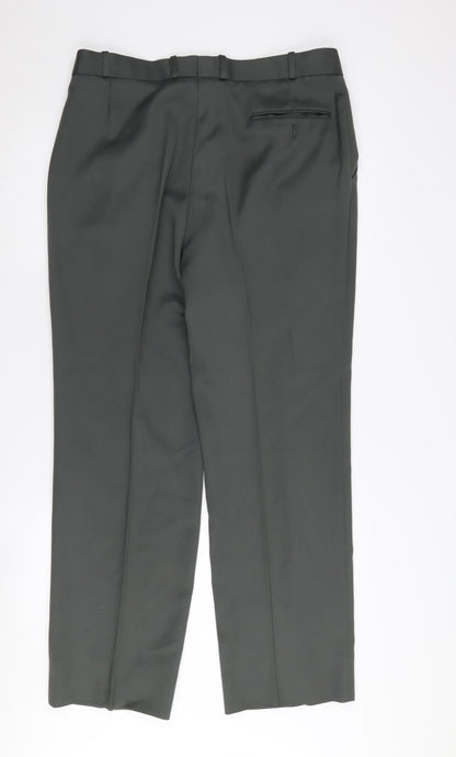 Dunn & Co Men's Green Dress Pants 31L Classic Fit