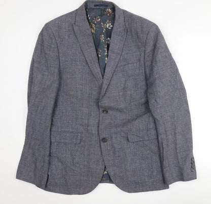 Mens UK Size 40 NEXT Regular Blue Suit Jacket