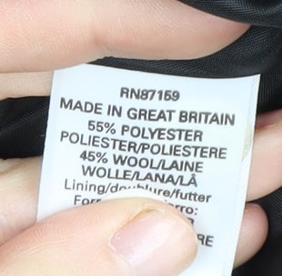 Next Women's Black Pinstripe Suit Jacket Size 16