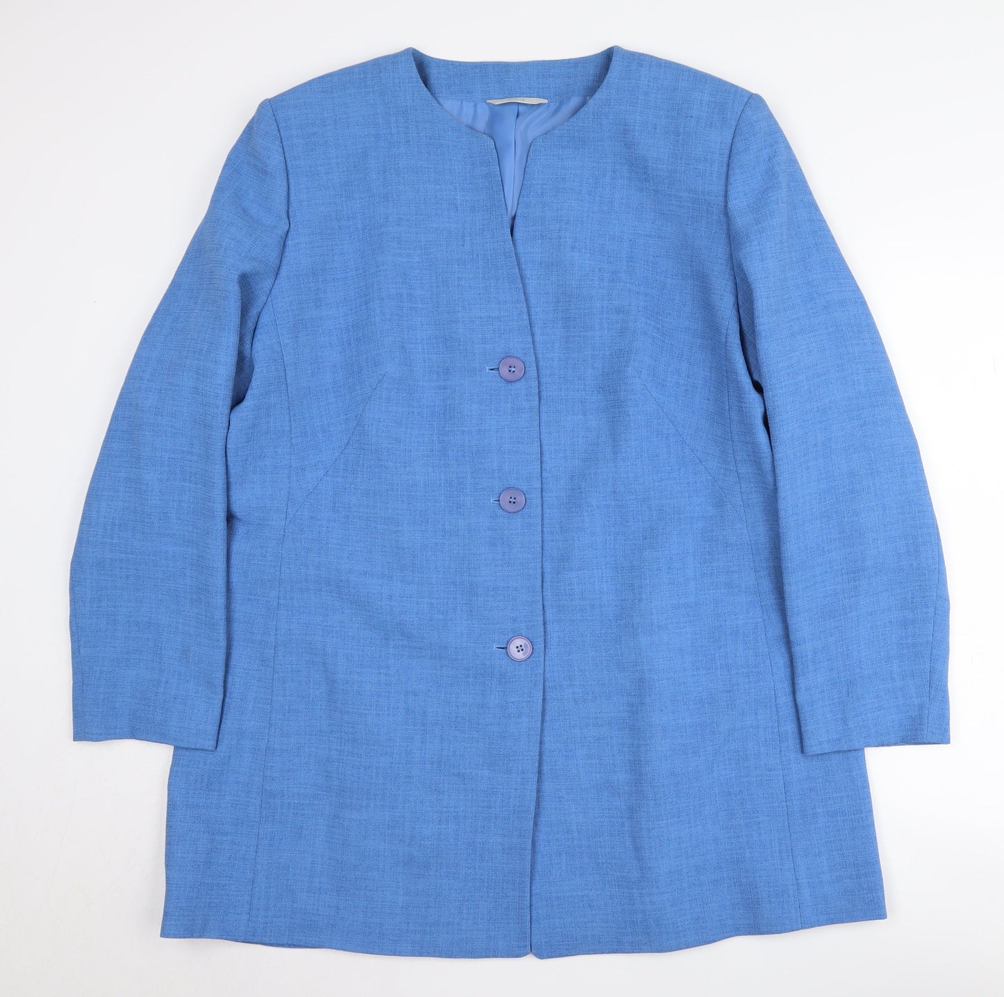Marks and Spencer Women's Blue Suit Jacket Size 20
