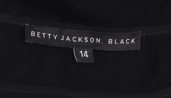 Betty Jackson Black Women's Black Blouse Size 14 Casual