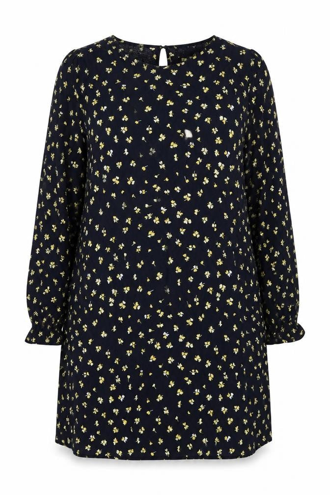 H&M Women's Multicoloured Floral Shift Dress Size 16