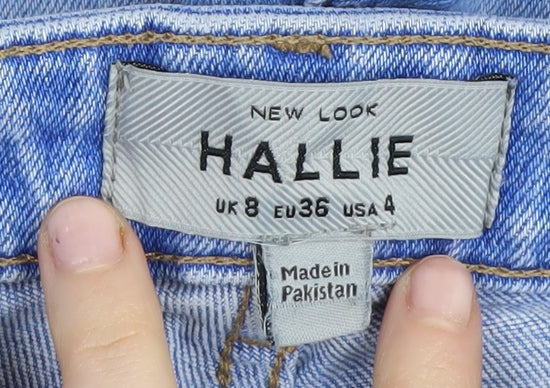 New Look Women's Blue Skinny Jeans Size 8 Distressed