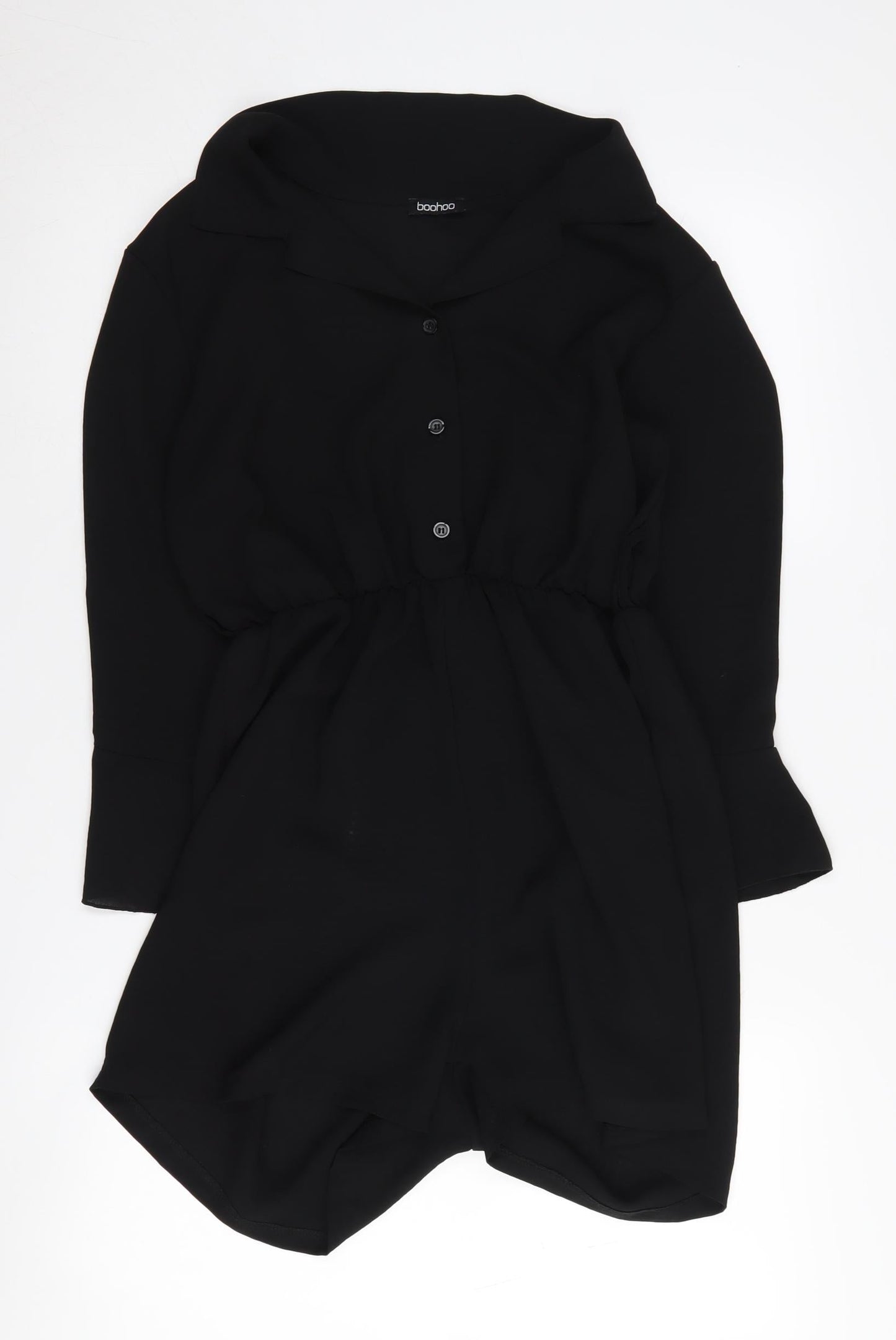 boohoo Women's Black Playsuit Size 14