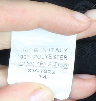 boohoo Women's Black Playsuit Size 14