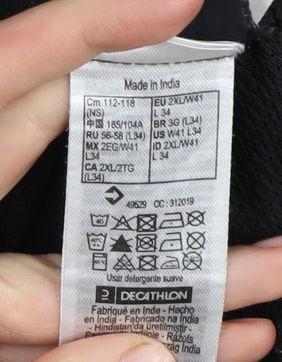 Decathlon Men's Black 2XL Track Pants