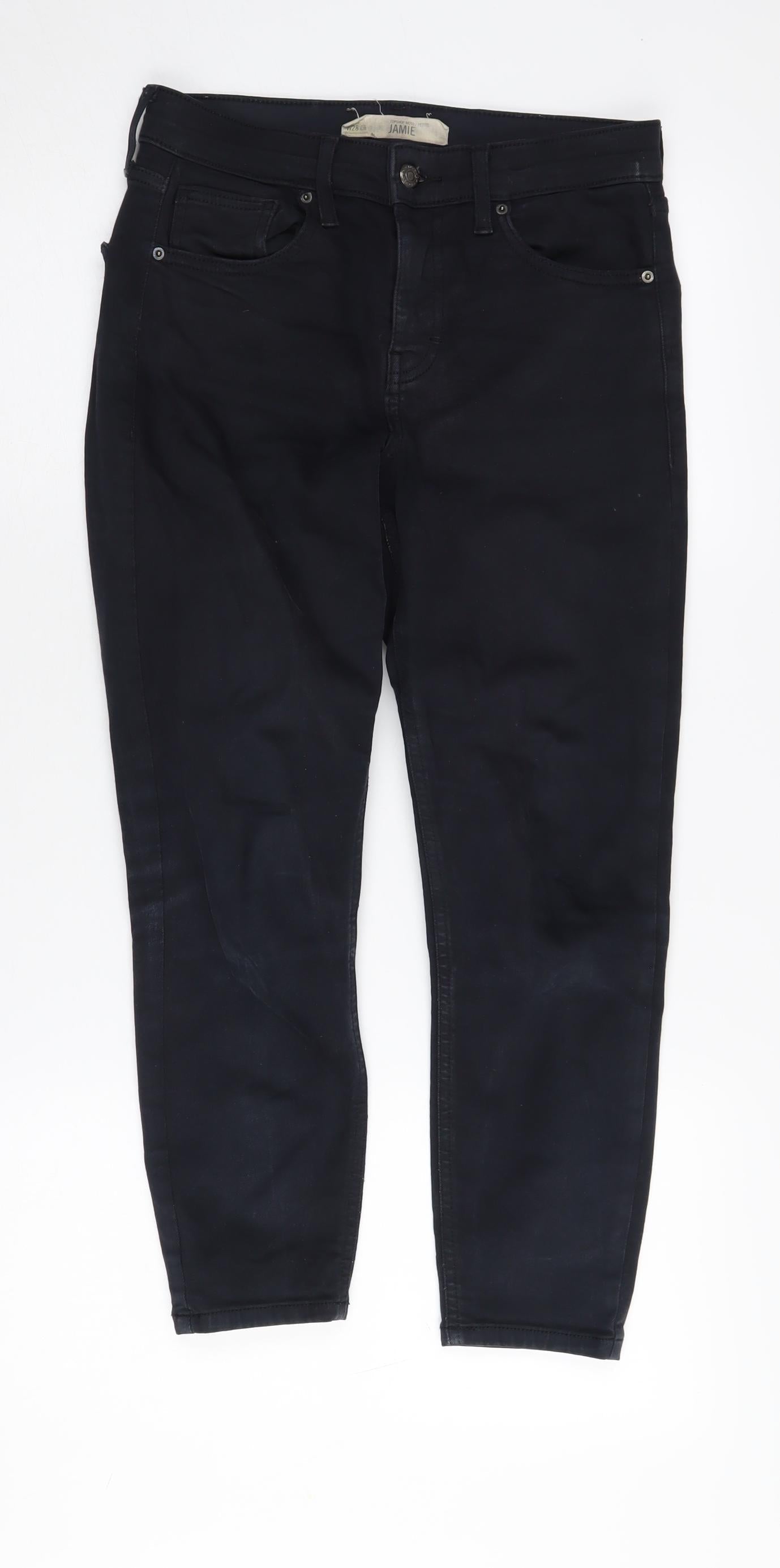 Topshop Women's Black Skinny Jeans Size 10