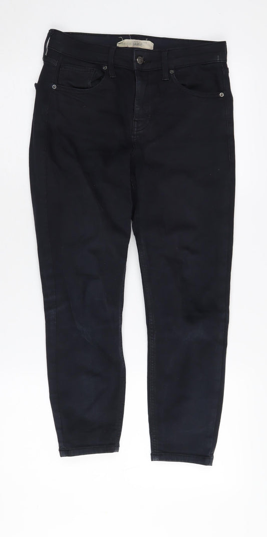 Topshop Women's Black Skinny Jeans Size 10