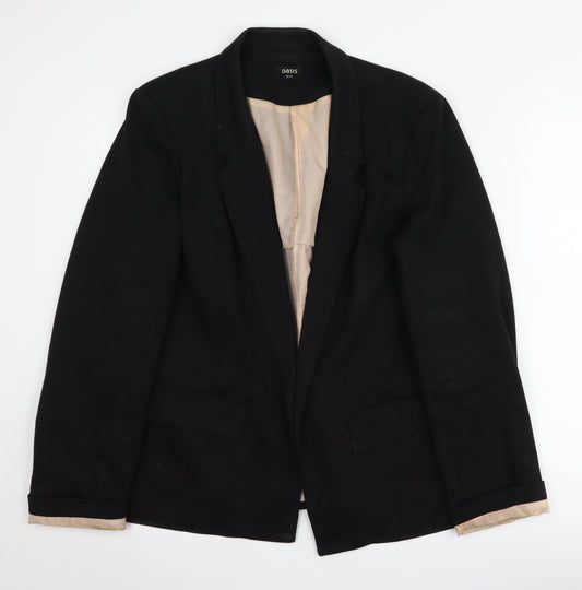 Oasis Women's Black Blazer Size 16 for Formal Events