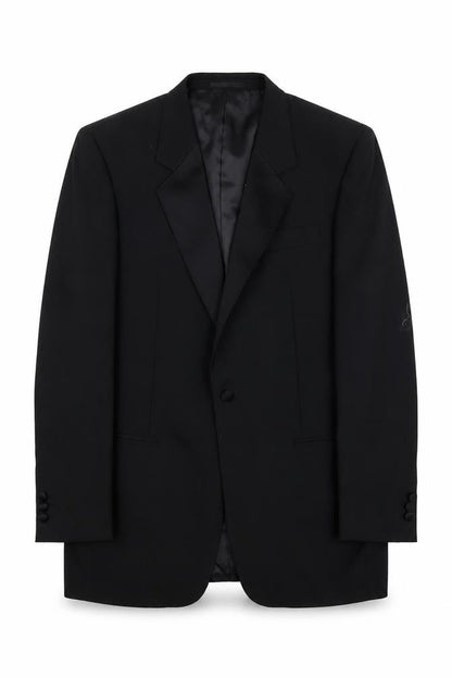 FH Men's Black Size 42 Blazer Jacket - Wool Blend - Excellent