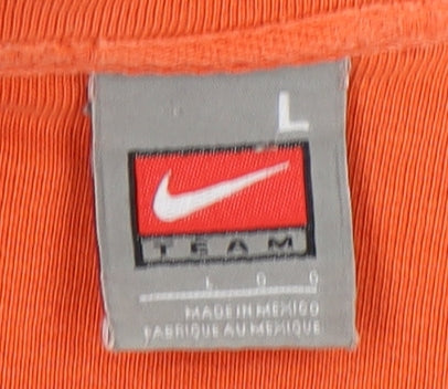 Nike Women's Orange L Pullover Sweatshirt