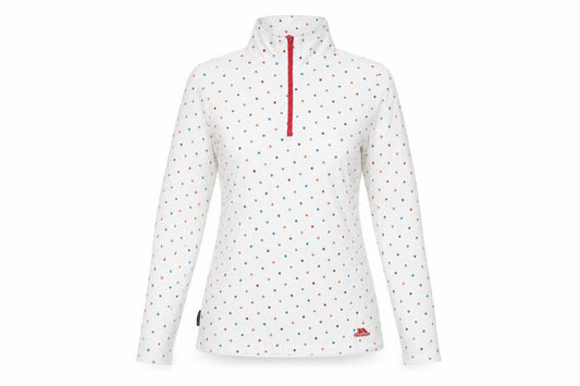 Trespass Women's White Polka Dot Jersey, 2XS, Casual