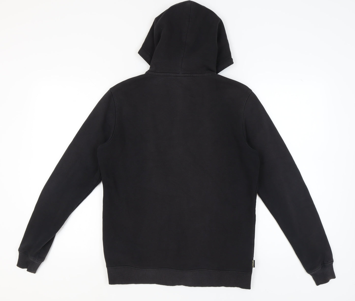 GR King Men's Black Full Zip Hooded Logo Hoodie