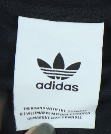 Adidas Men's Black Logo Hoodie, Size L