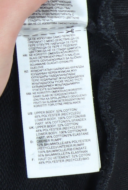 Adidas Men's Black Logo Hoodie, Size L