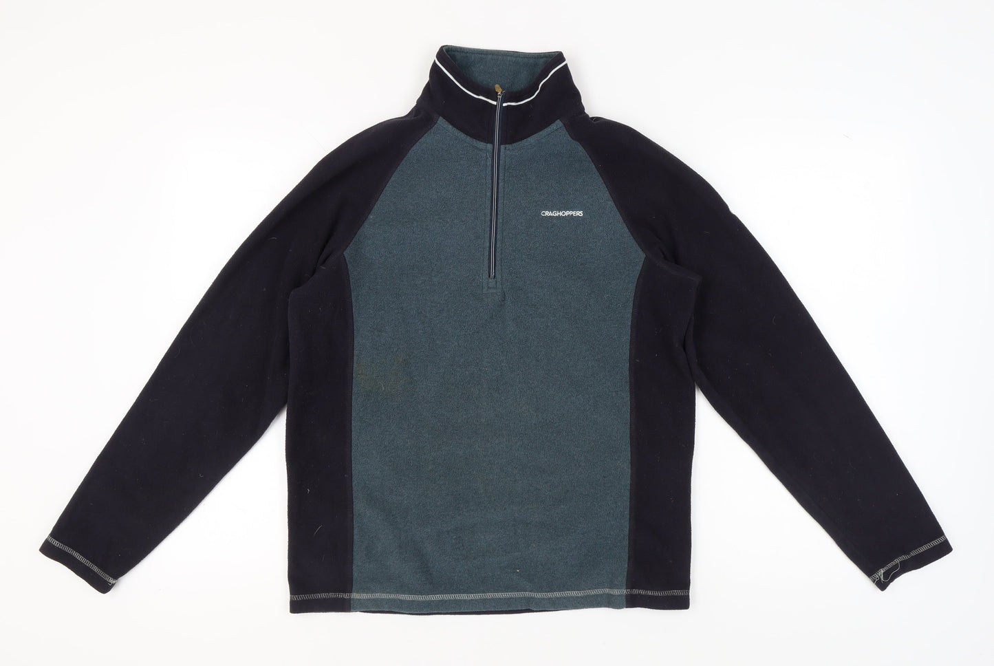 Mens UK Size M Craghoppers Blue 1/2 Zip Sweatshirt