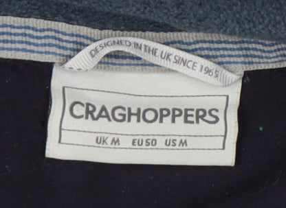 Mens UK Size M Craghoppers Blue 1/2 Zip Sweatshirt
