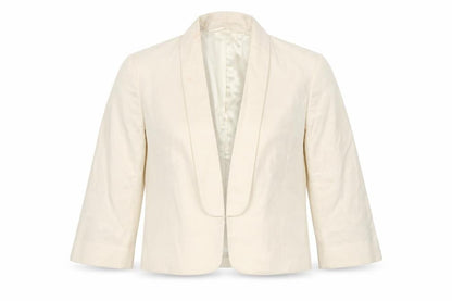 Womens UK Size 12 Jaeger Regular Ivory Suit Jacket