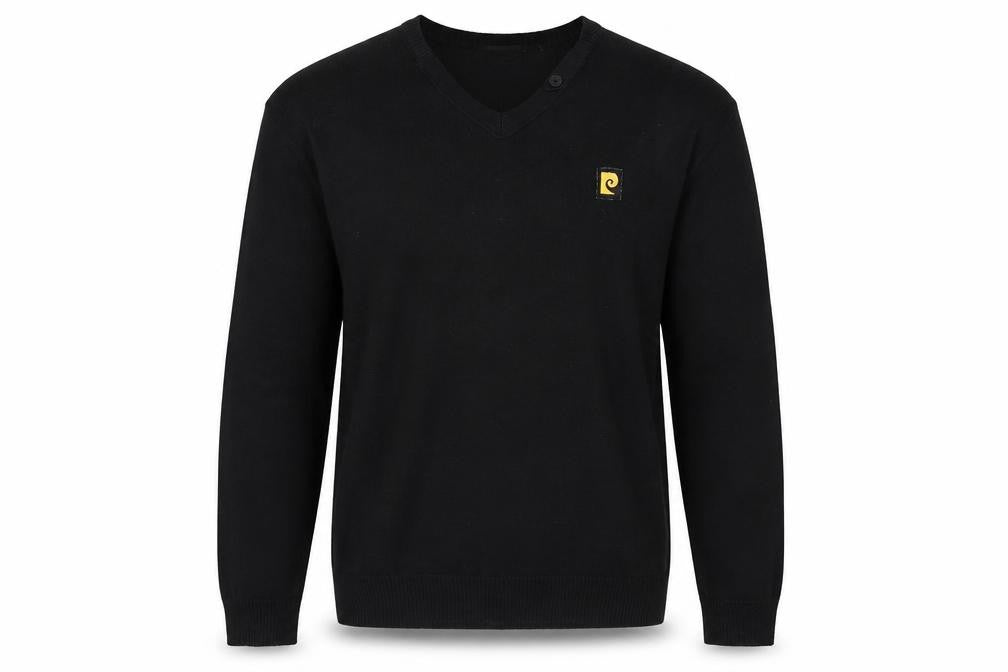 Mens UK Size L Pierre Cardin Black Pullover Jumper