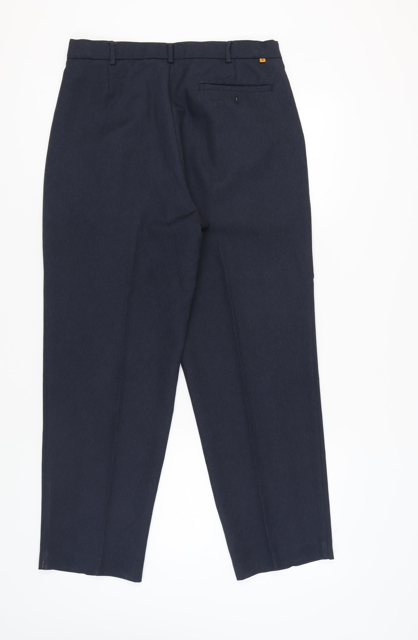 Farah Men's Black Trousers, Size 34, Pleated