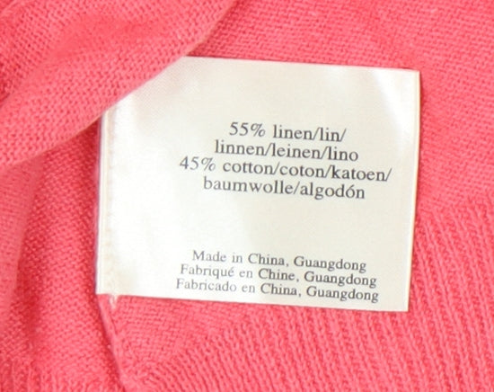 Womens UK Size 8 Laura Ashley Pink Pullover Jumper