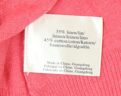 Womens UK Size 8 Laura Ashley Pink Pullover Jumper