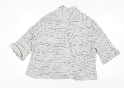 Womens UK Size 16 FatFace Grey Cardigan Jumper