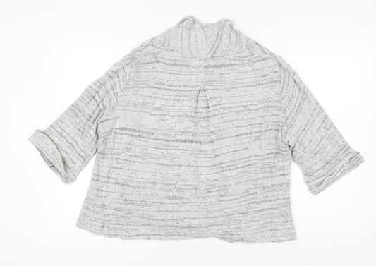 Womens UK Size 16 FatFace Grey Cardigan Jumper
