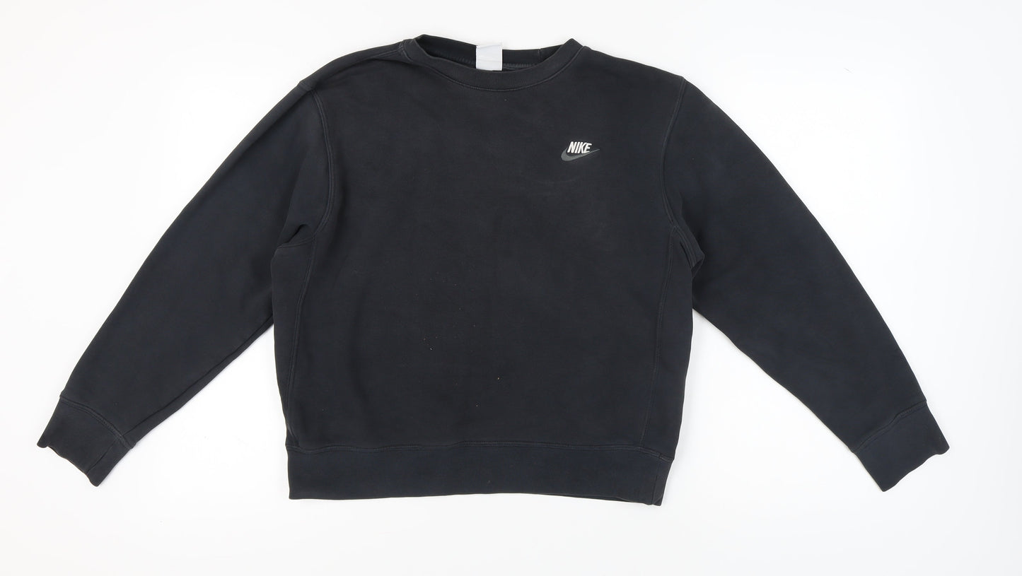 Nike Black Pullover Sweatshirt Unisex Adult Size S