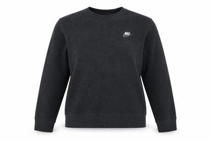 Front view of Nike Black Pullover Sweatshirt unisex adult, size S