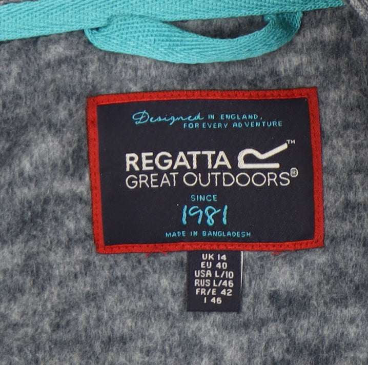 Womens UK Size 14 Regatta Grey Henley Sweatshirt