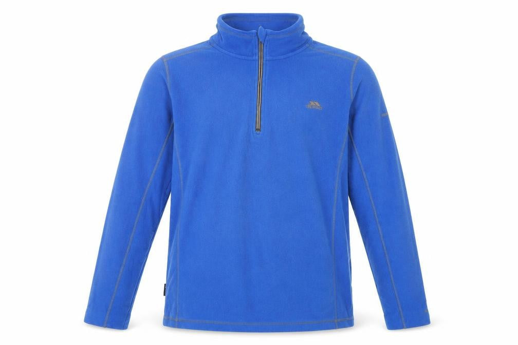 Mens UK Size L Trespass Blue 1/2 Zip Sweatshirt