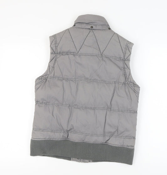 Fat Face Women's Grey Waistcoat Size 14, Cotton Blend