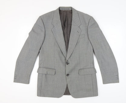Mens UK Size 40 Baumler Regular Grey Suit Jacket