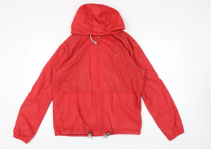 Mens UK Size M Farah Red Windbreaker Coat