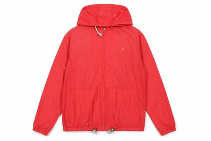 Mens UK Size M Farah Red Windbreaker Coat