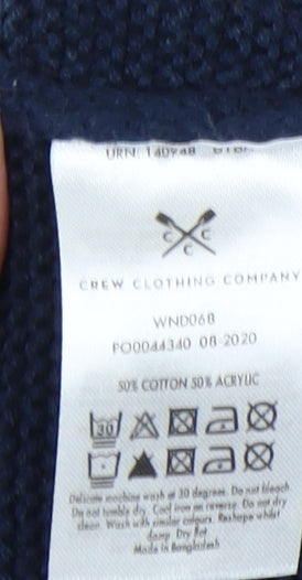 Crew Clothing Women’s Blue Mock Neck Pullover Jumper Size 12