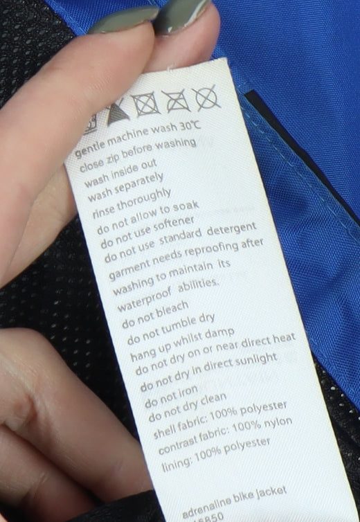 Mens UK Size XS Mountain Warehouse Blue Windbreaker Coat