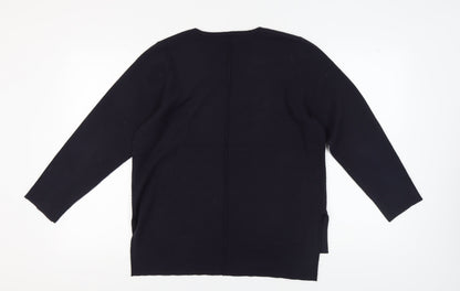 Womens UK Size S French Connection Black Pullover Jumper