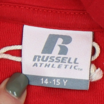 Russell Athletic Boys Red Pullover Hoodie 14-15 Years