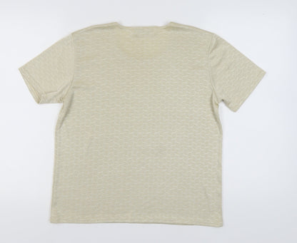 EWM Women's Beige T-Shirt L Round Neck