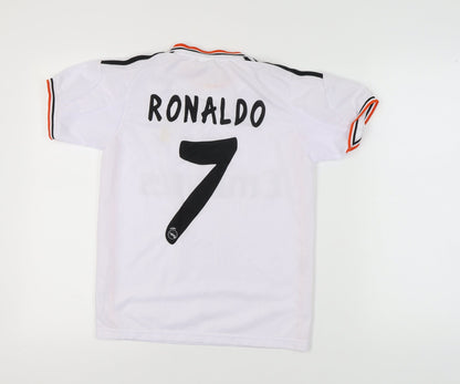 Inter Soccer Boys' White Football Jersey L Casual Sports
