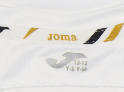 Joma Boys White Graphic Print Activewear Top 10-11 Years