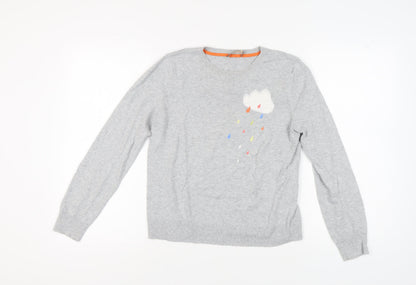Womens UK Size M Oasis Grey Pullover Jumper