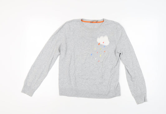 Womens UK Size M Oasis Grey Pullover Jumper