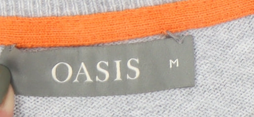 Womens UK Size M Oasis Grey Pullover Jumper