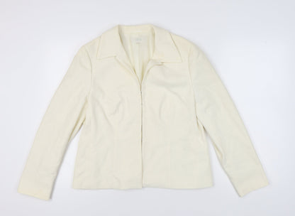 Marks and Spencer Women's Ivory Blazer - Size 16