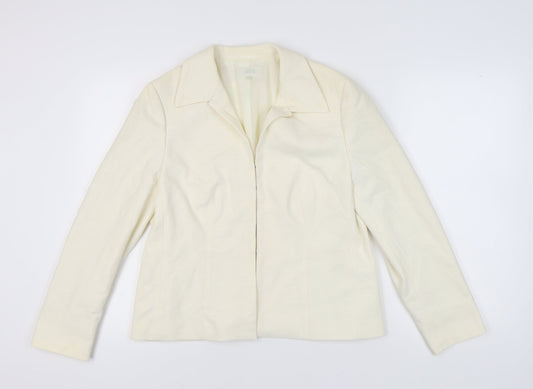 Marks and Spencer Women's Ivory Blazer - Size 16
