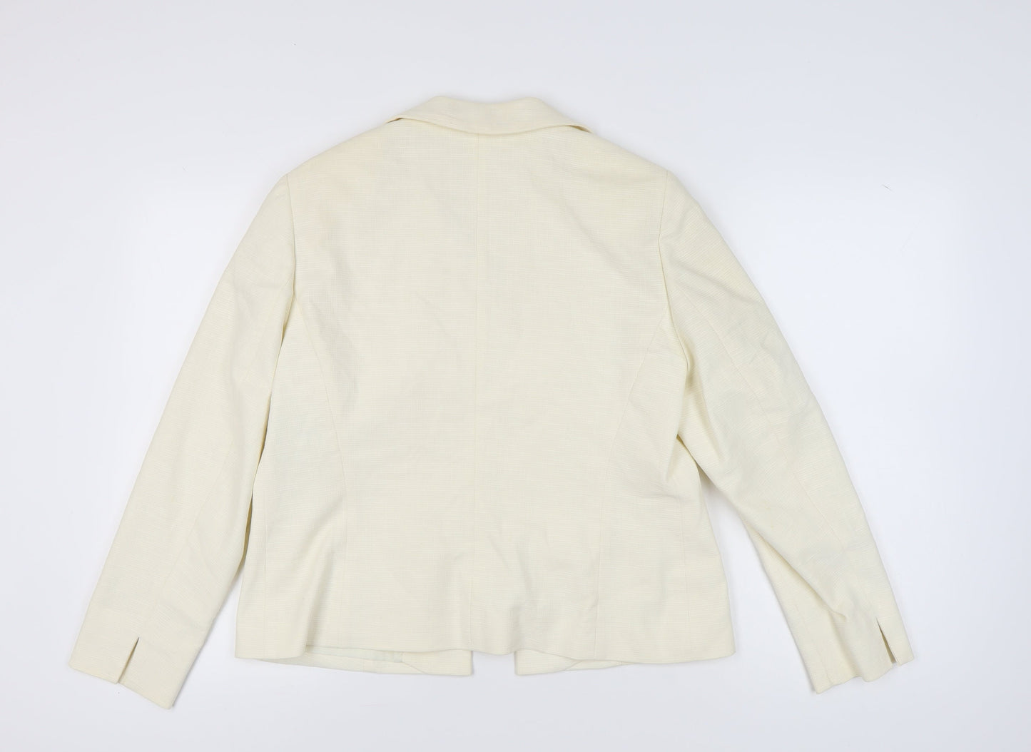 Marks and Spencer Women's Ivory Blazer - Size 16