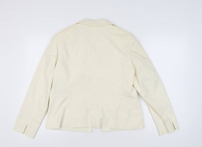Marks and Spencer Women's Ivory Blazer - Size 16